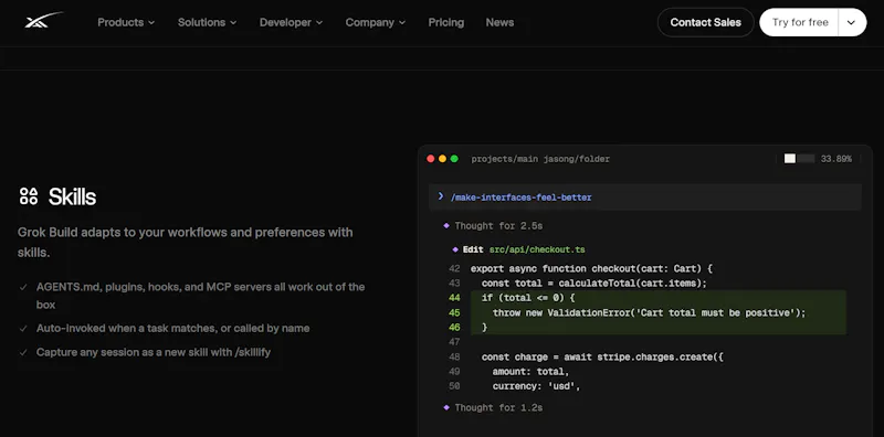 Grok 4.6 screenshot 2