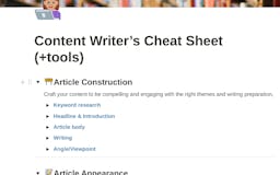 Content Writers Cheat Sheet media 2