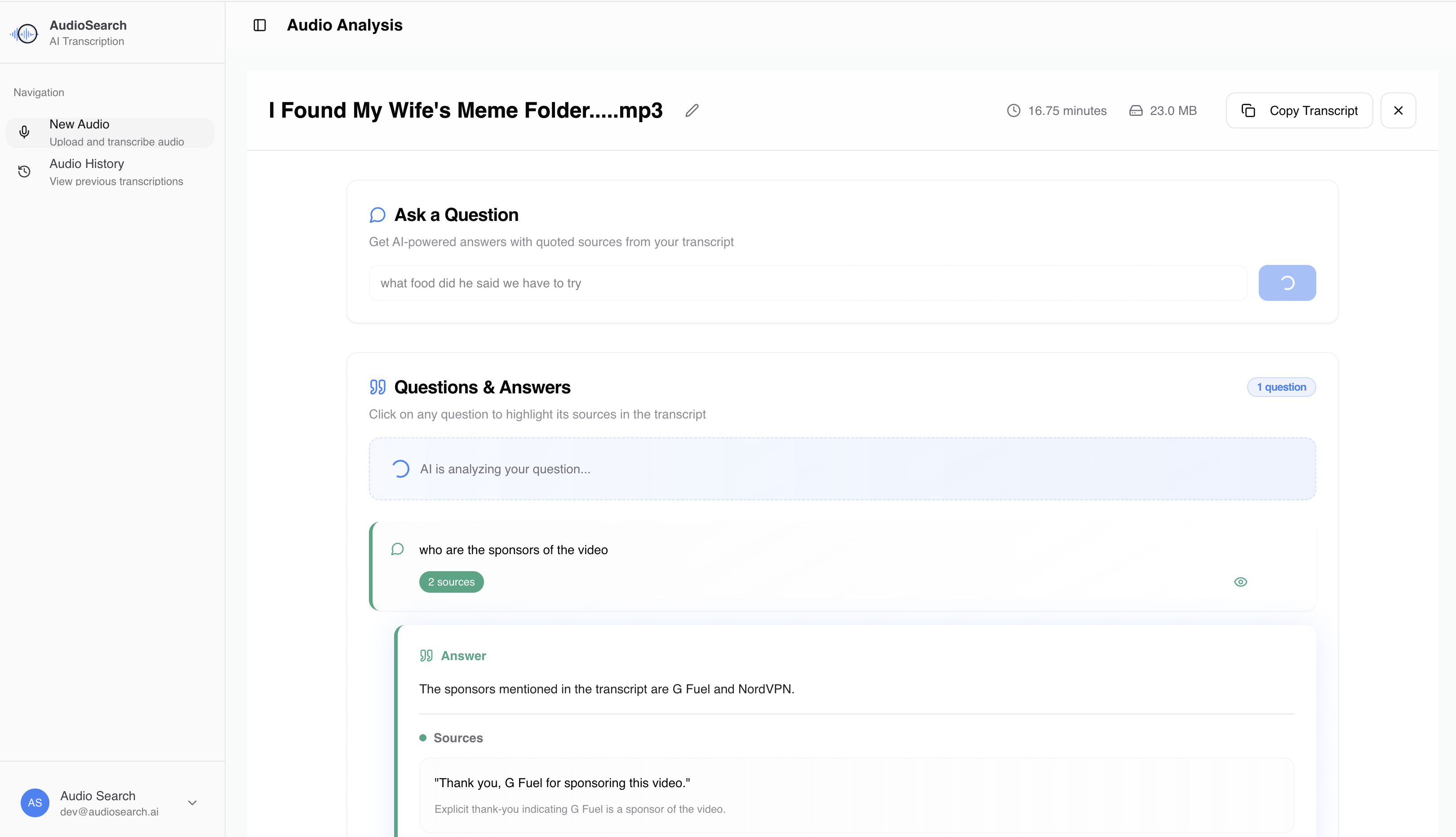 AudioSearch.ai gallery image