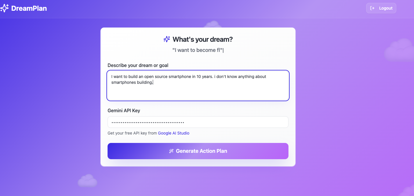 Mídia 2 de DreamPlan - Transforme os sonhos em ação