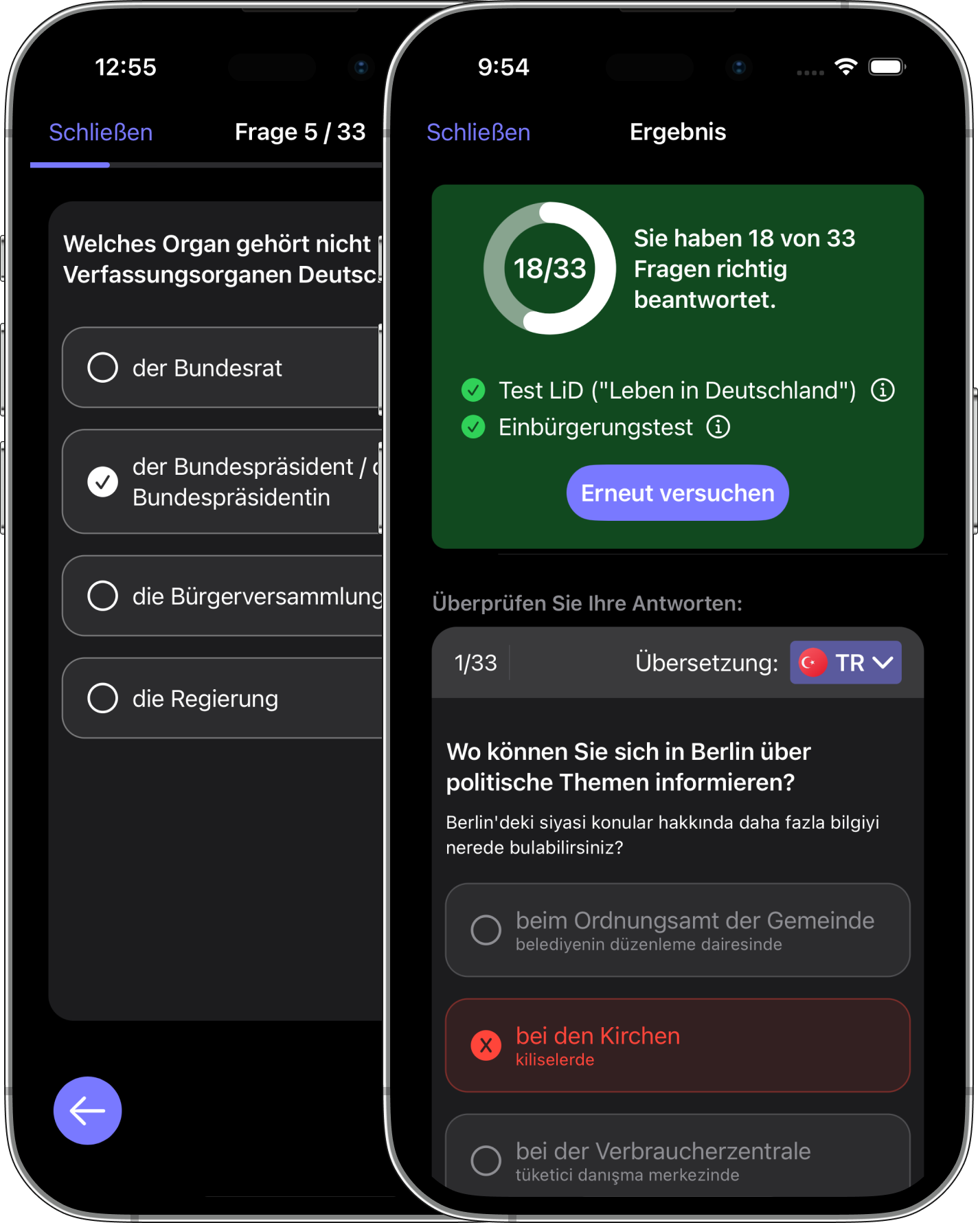 Leben in Deutschland Test 2023 App Medien 3
