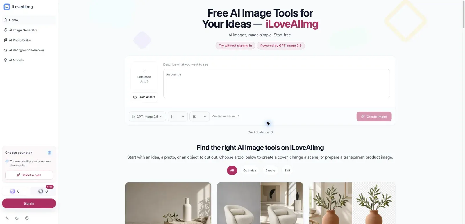 iLoveAIImg screenshot 1
