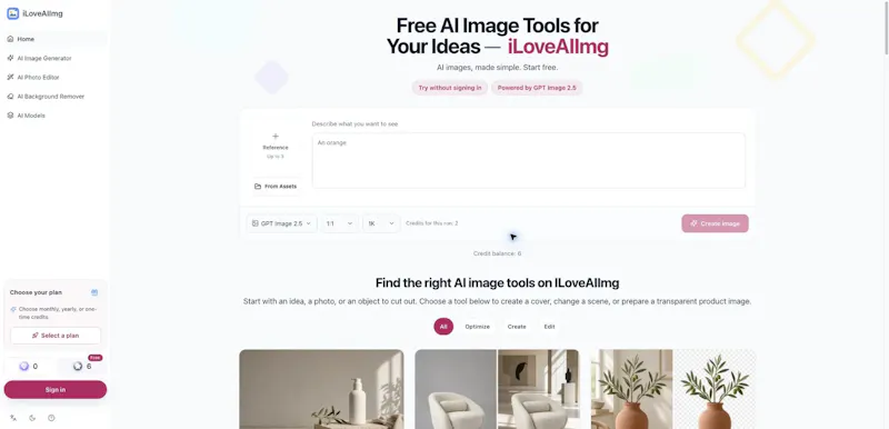 iLoveAIImg screenshot 1