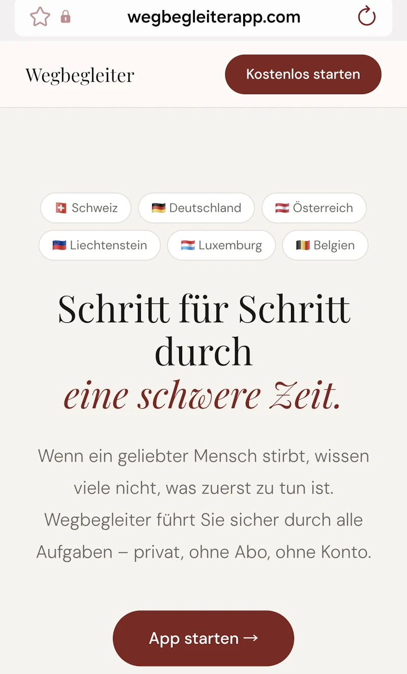 Wegbegleiter screenshot 1