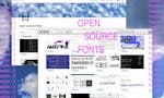 Lists of Open Source Typefaces image