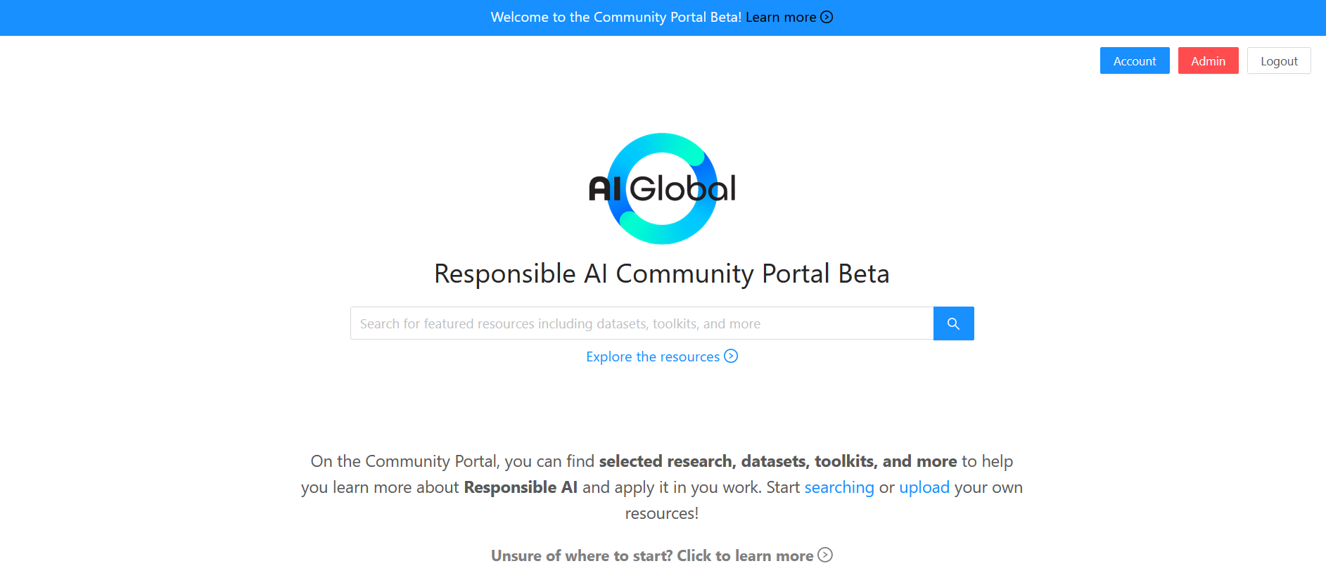 Responsible AI Community Portal Beta gallery image