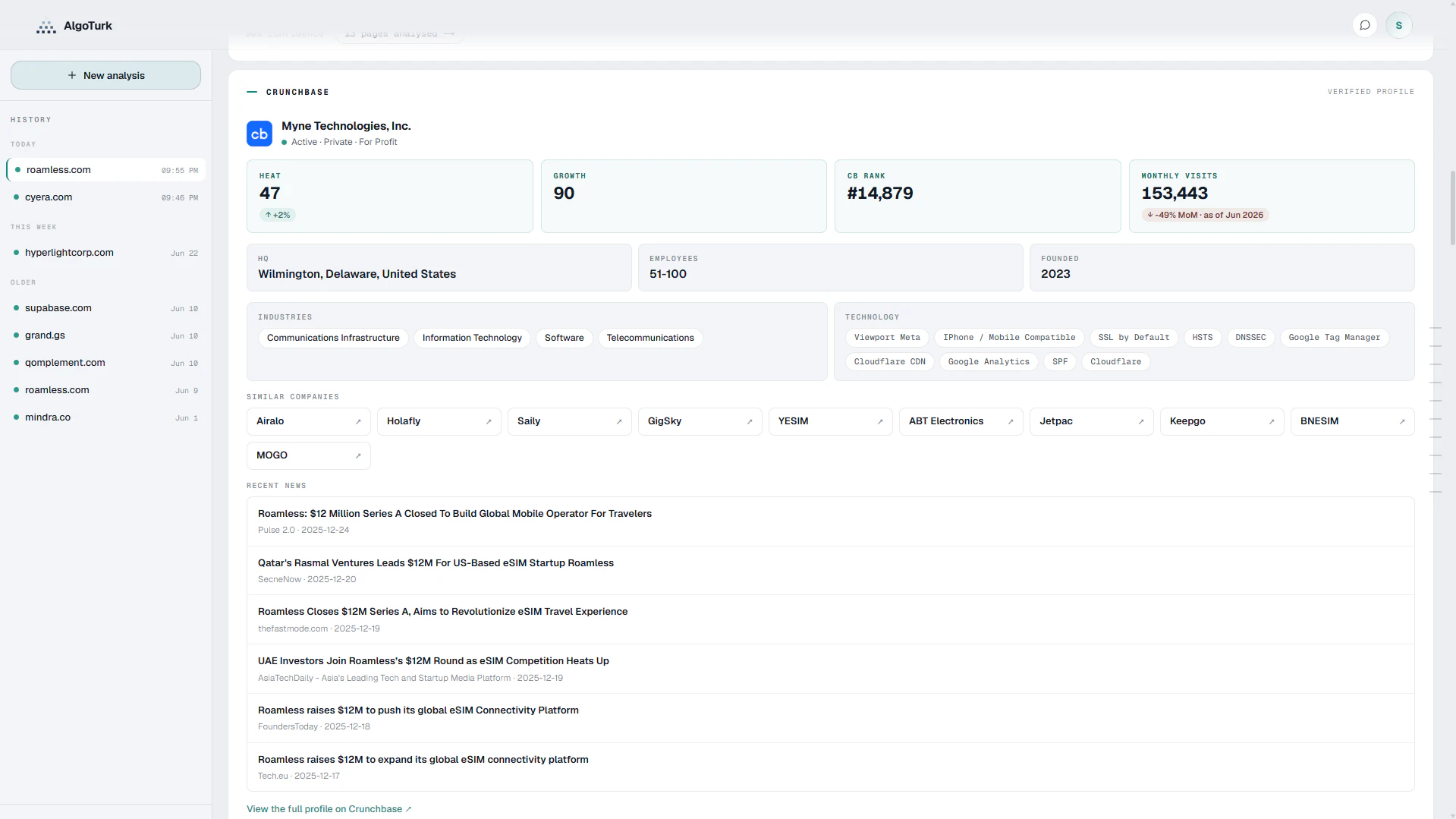AlgoTurk - Research Agent for Startups screenshot 6