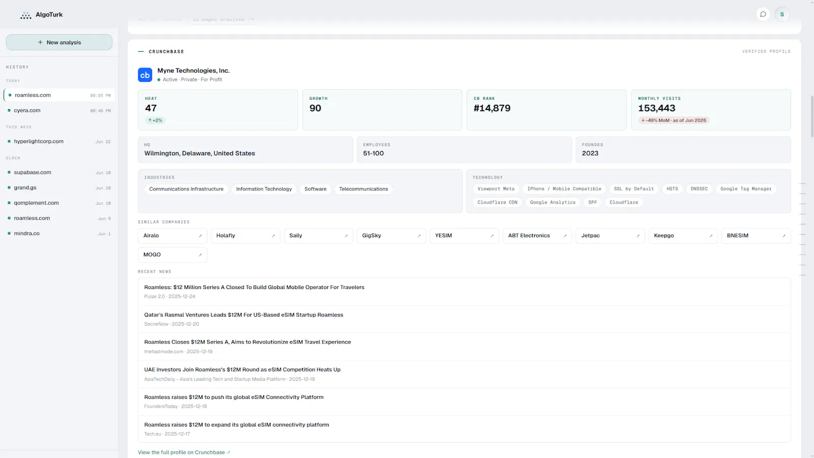 AlgoTurk - Research Agent for Startups screenshot 7