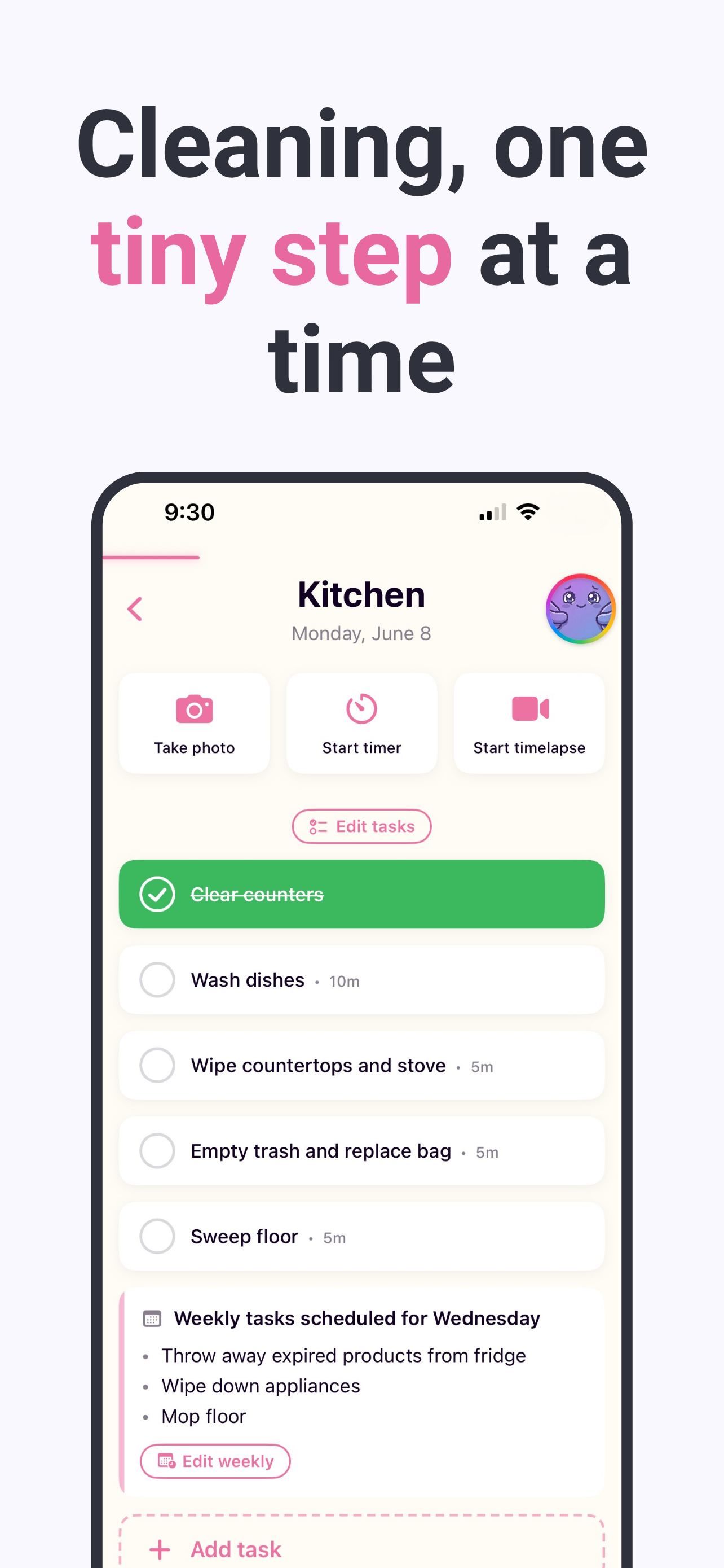 Swish: ADHD Cleaning Planner App gallery image