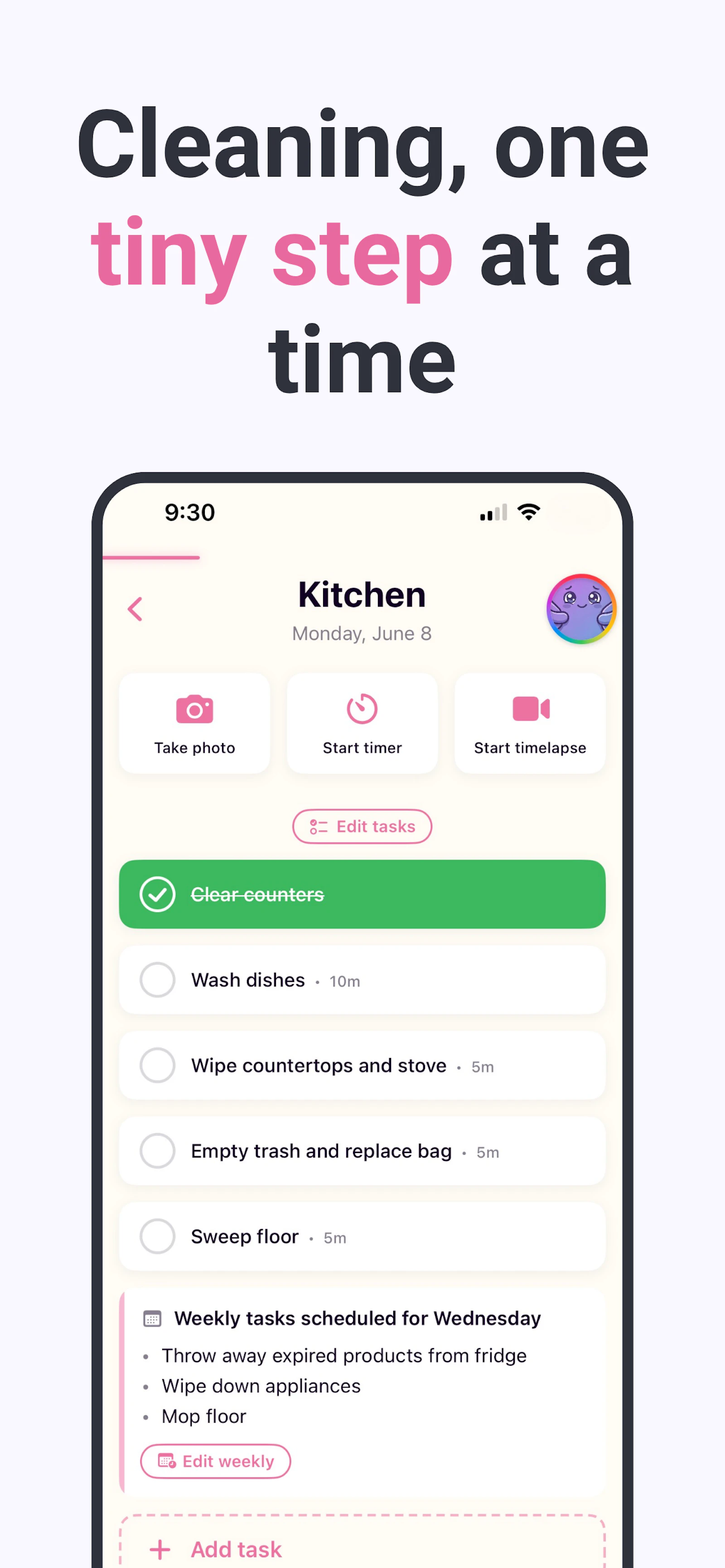 Swish: ADHD Cleaning Planner App screenshot 3