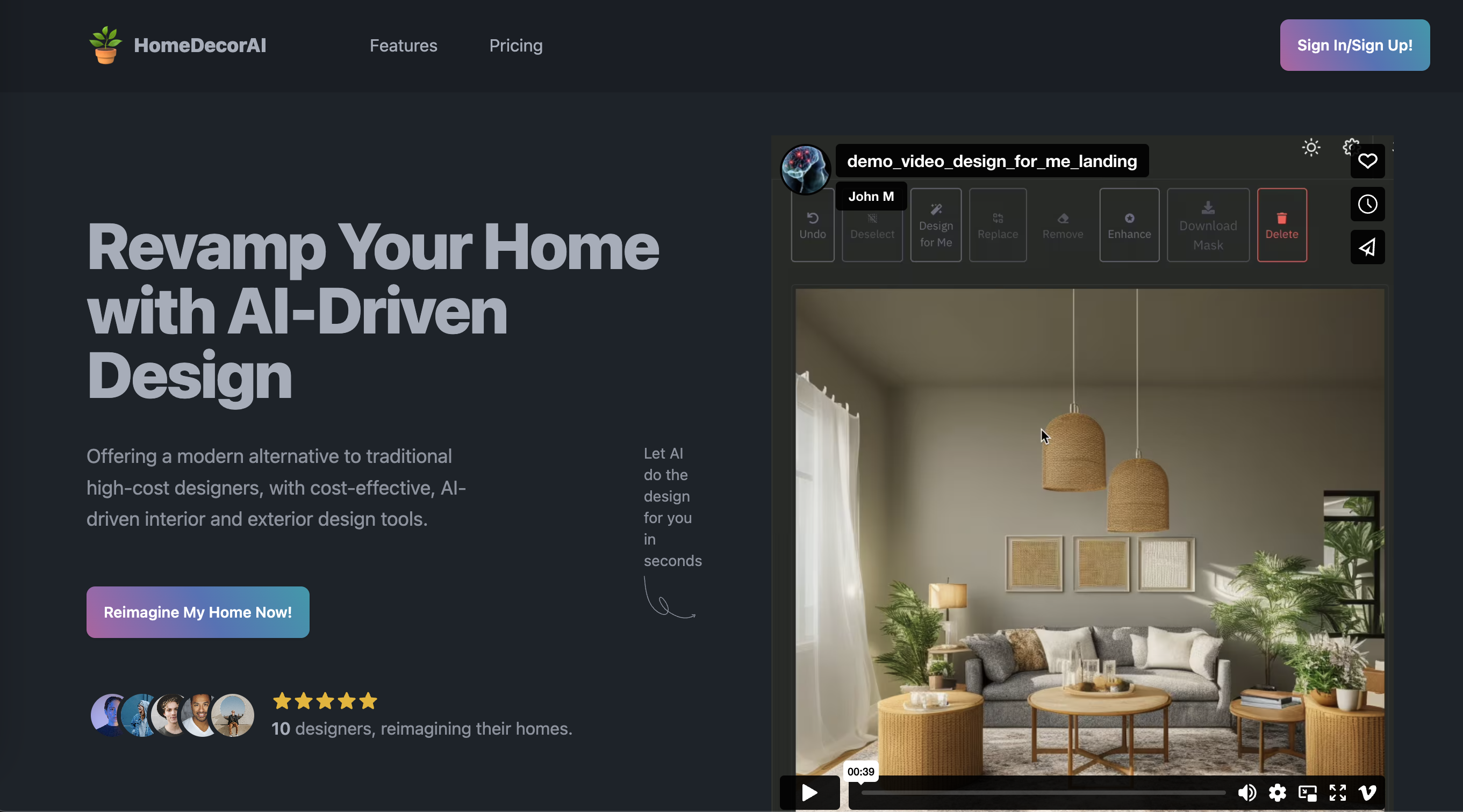 Thehomedecorai - กำหนดพื้นที่ของคุณใหม่ด้วย AI: เพื่อนร่วมงานตกแต่งบ้านของคุณ media 2