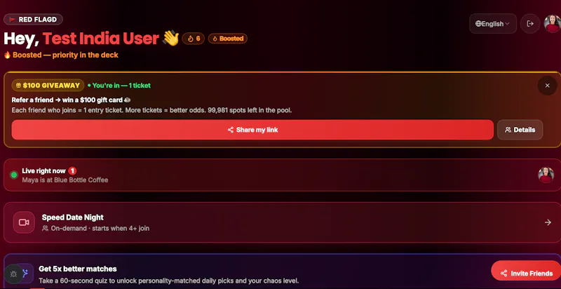 RED FLAGD screenshot 2