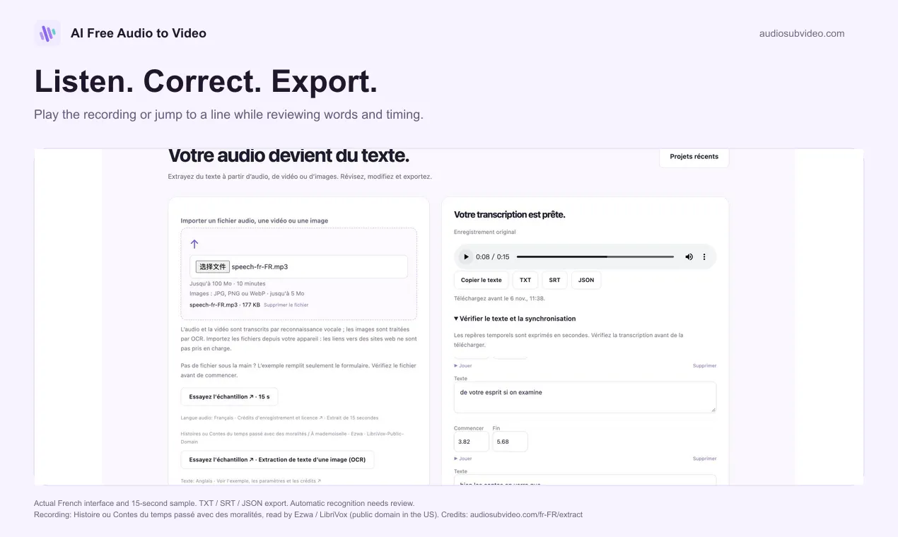 AI Free Audio to Video gallery image