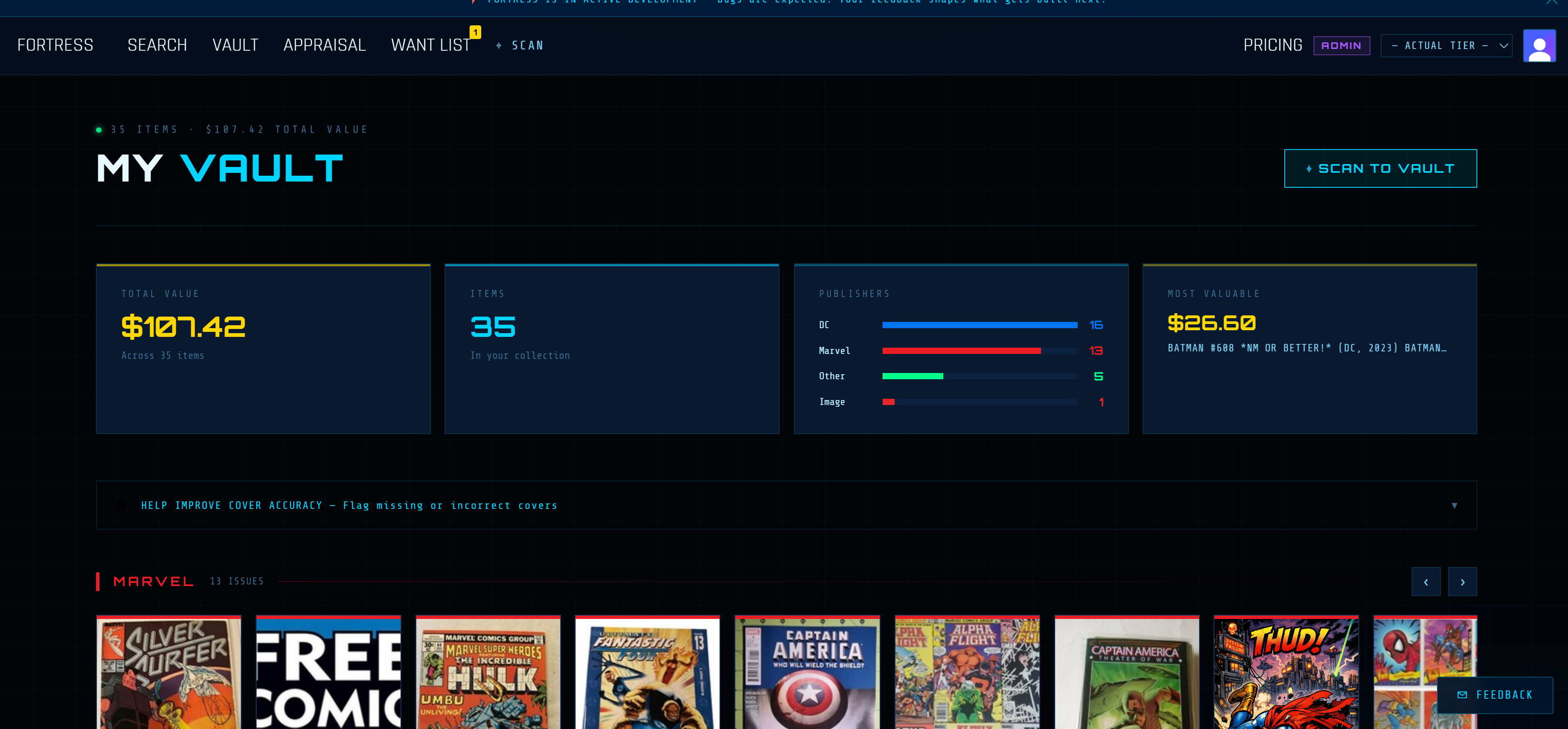 Fortress — Collector Intelligence - Screenshot 2 showing product features and functionality