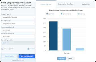 RE Cost Seg Depreciation Calculator gallery image