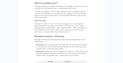 Mortgage Recast Calculator gallery image