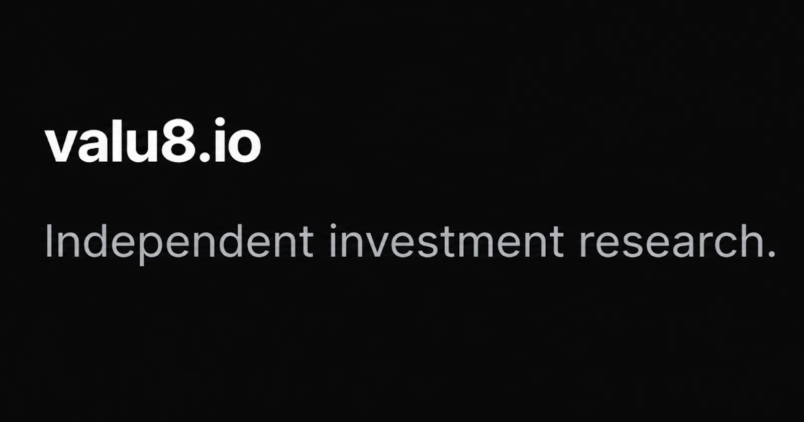 valu8.io screenshot 1
