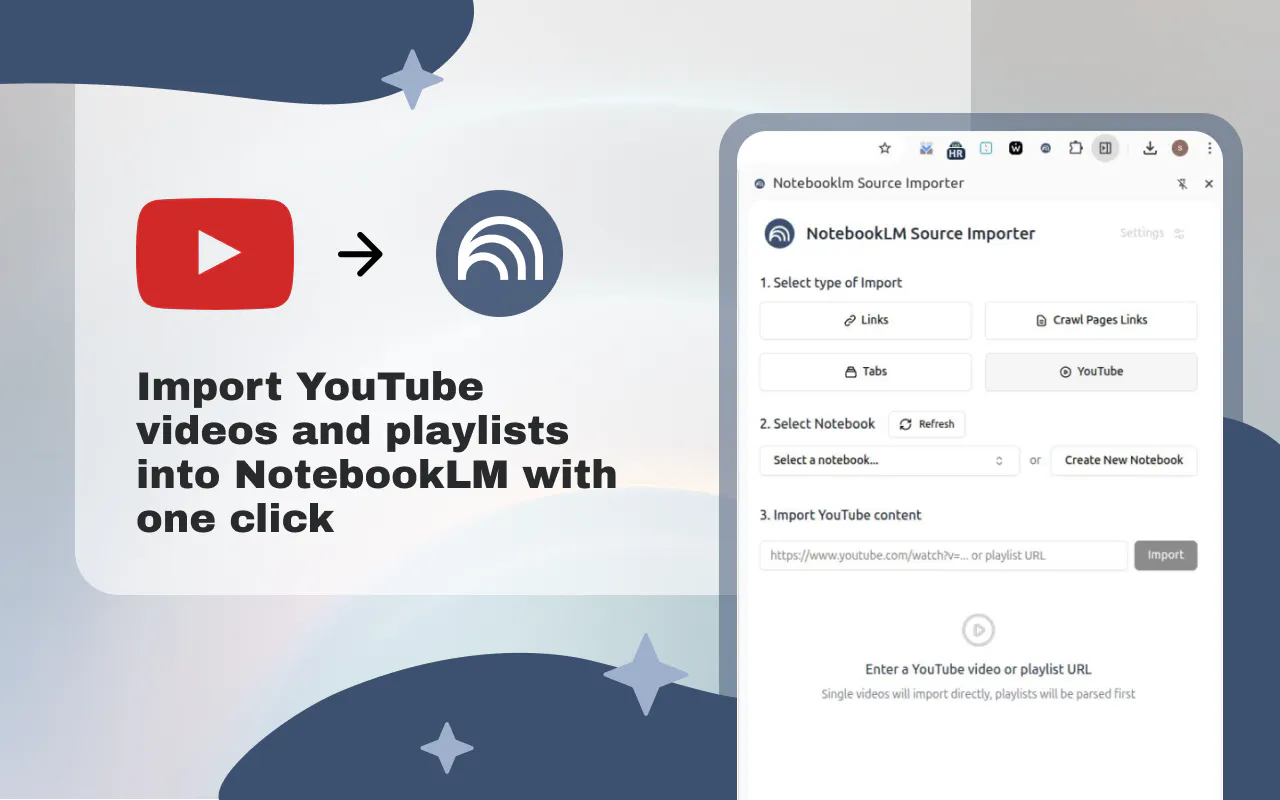 NotebookLM Source Importer