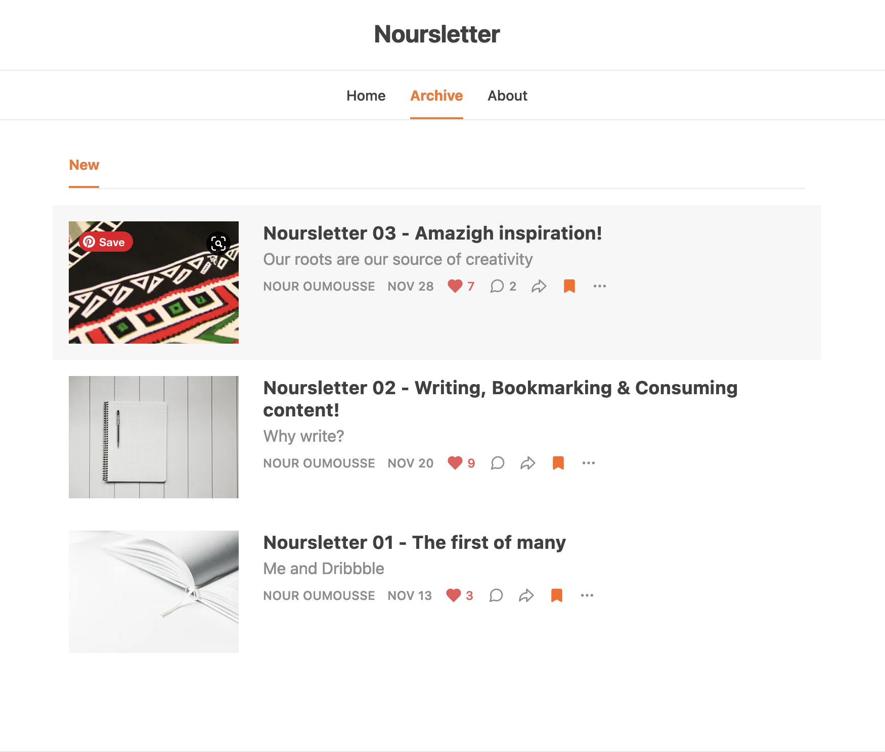 Nour Letter - 디자인, 예술 및 생산성에 대한 주간 뉴스 레터. 미디어 2
