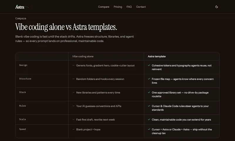 Next templates for Cursor & Claude Code screenshot 3