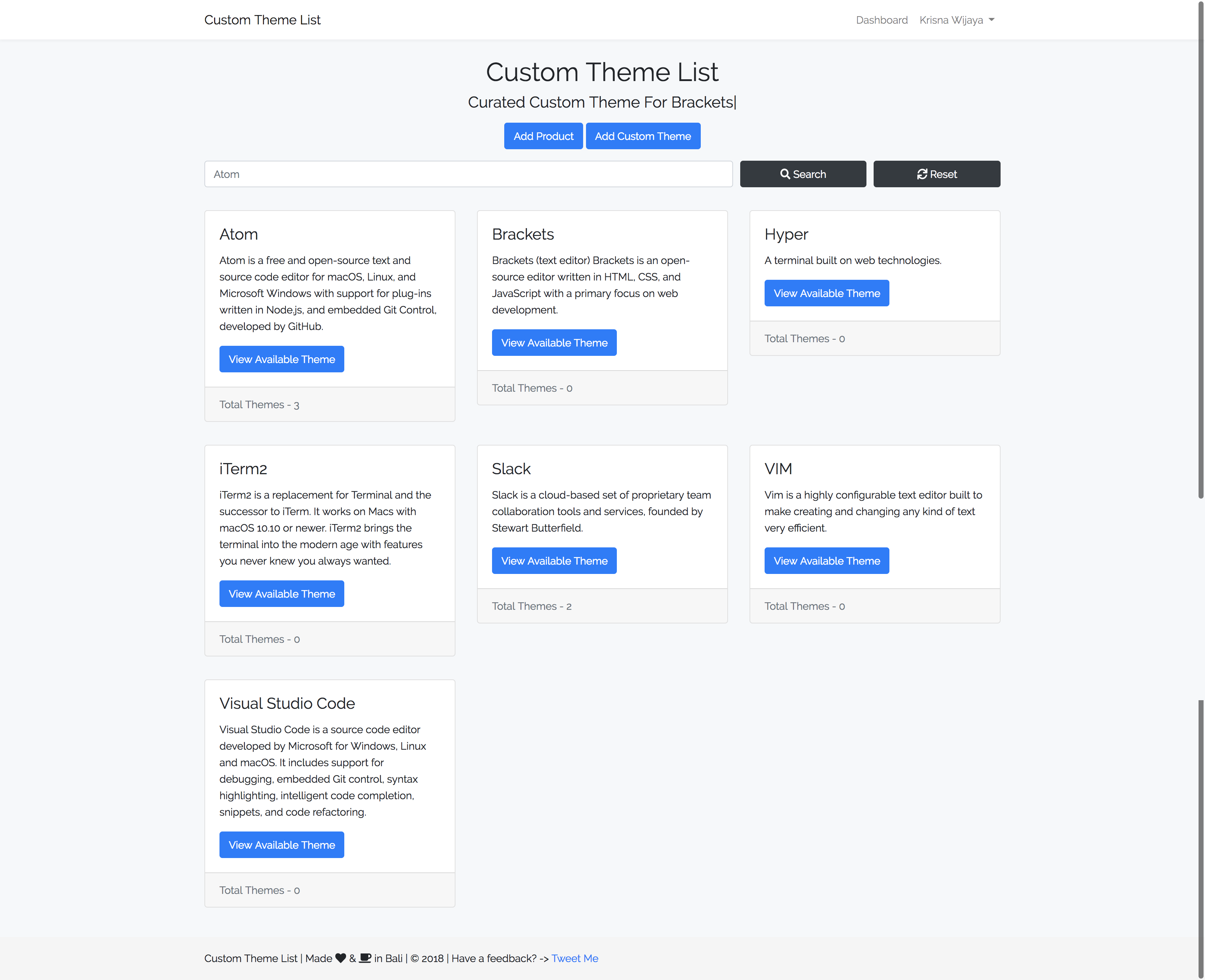 Custom Theme List gallery image