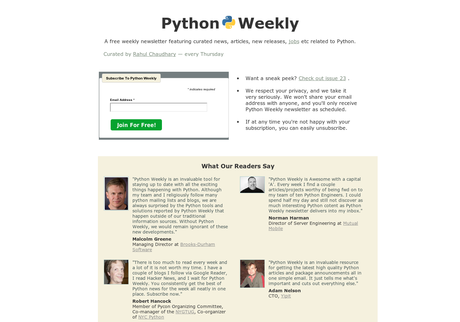 Python Weekly