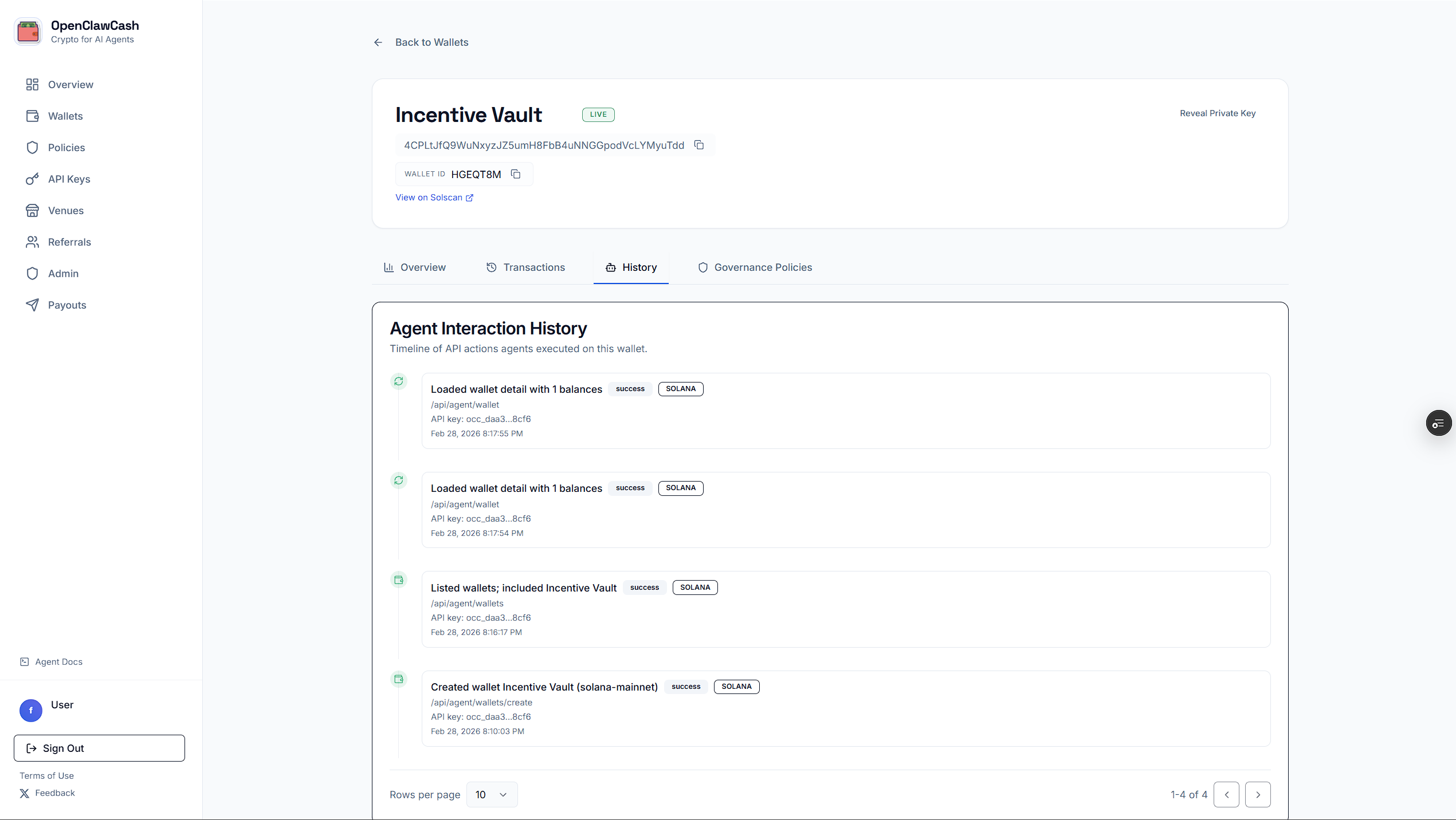 OpenClawCash - Screenshot 3 showing product features and functionality
