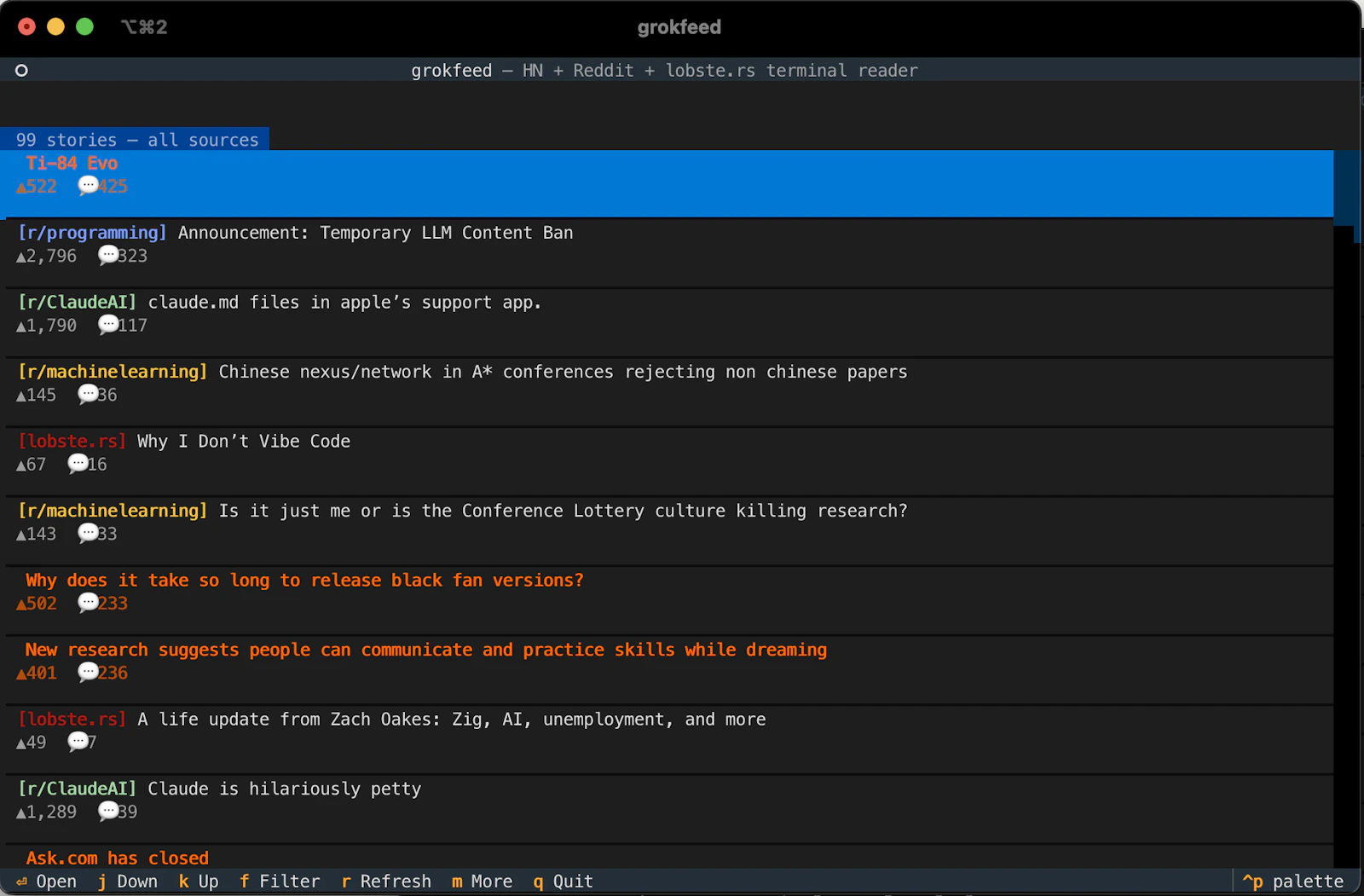 Grokfeed screenshot 1