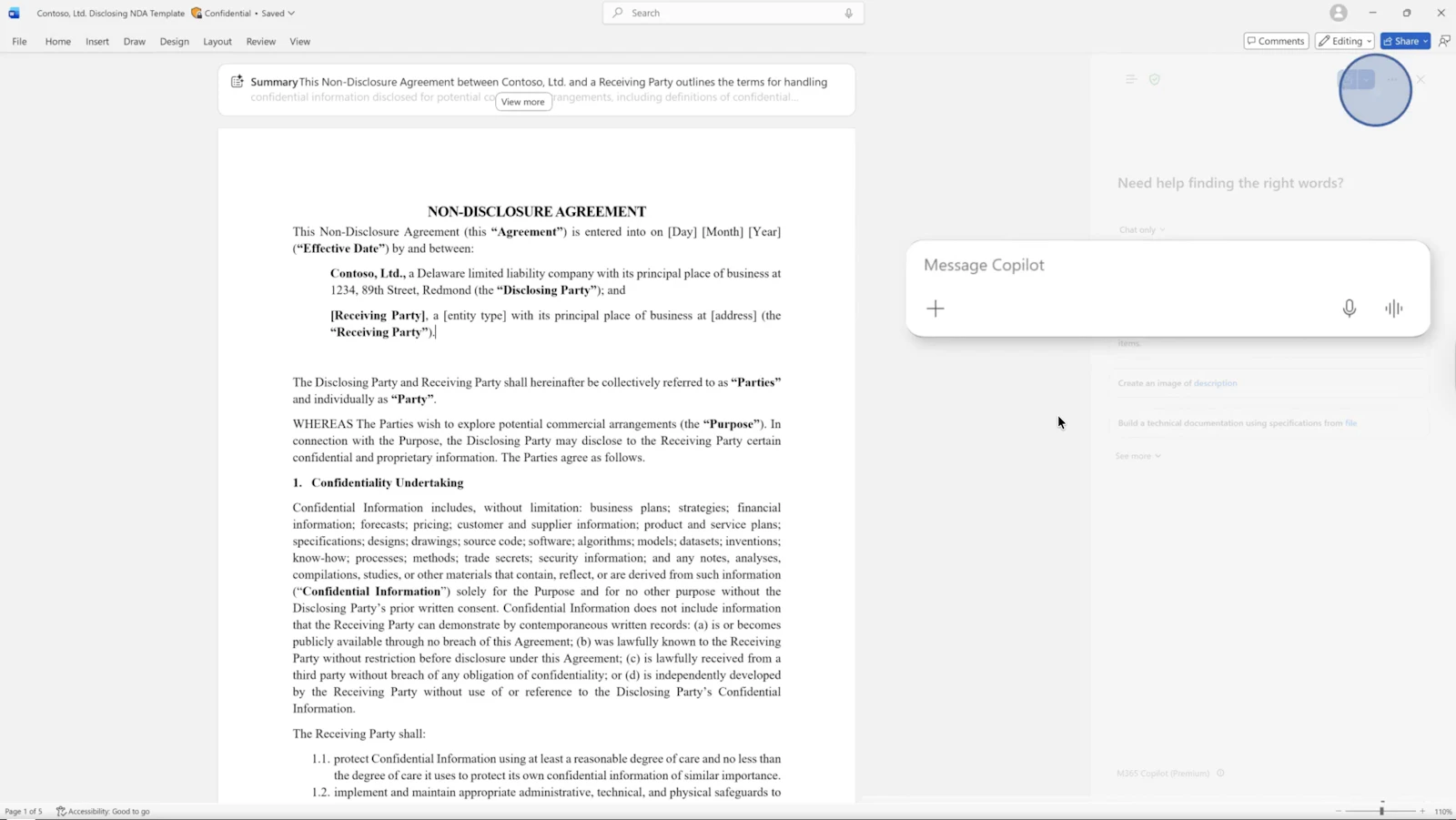 Word Legal Agent screenshot 2