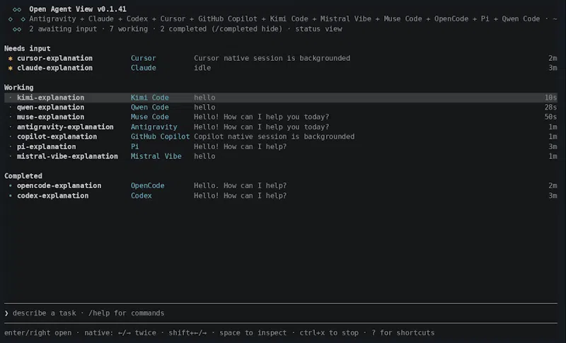 open-agent-view screenshot 2