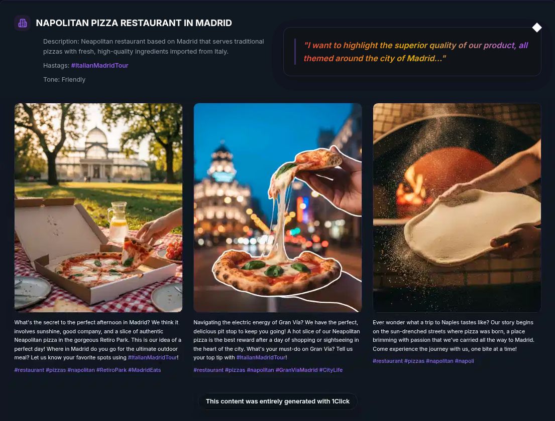 One Click Marketing screenshot 1