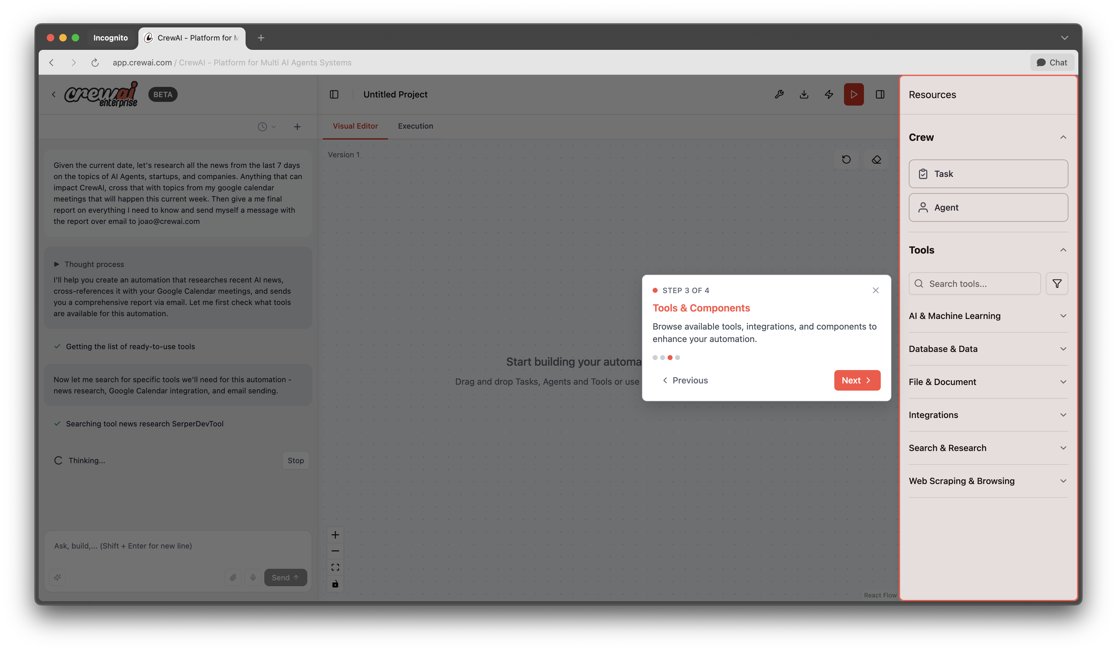 Média Crewai AMP - Plateforme de gestion des agents - Orchestrer les agents d'IA avec confiance, échelle et simplicité 3