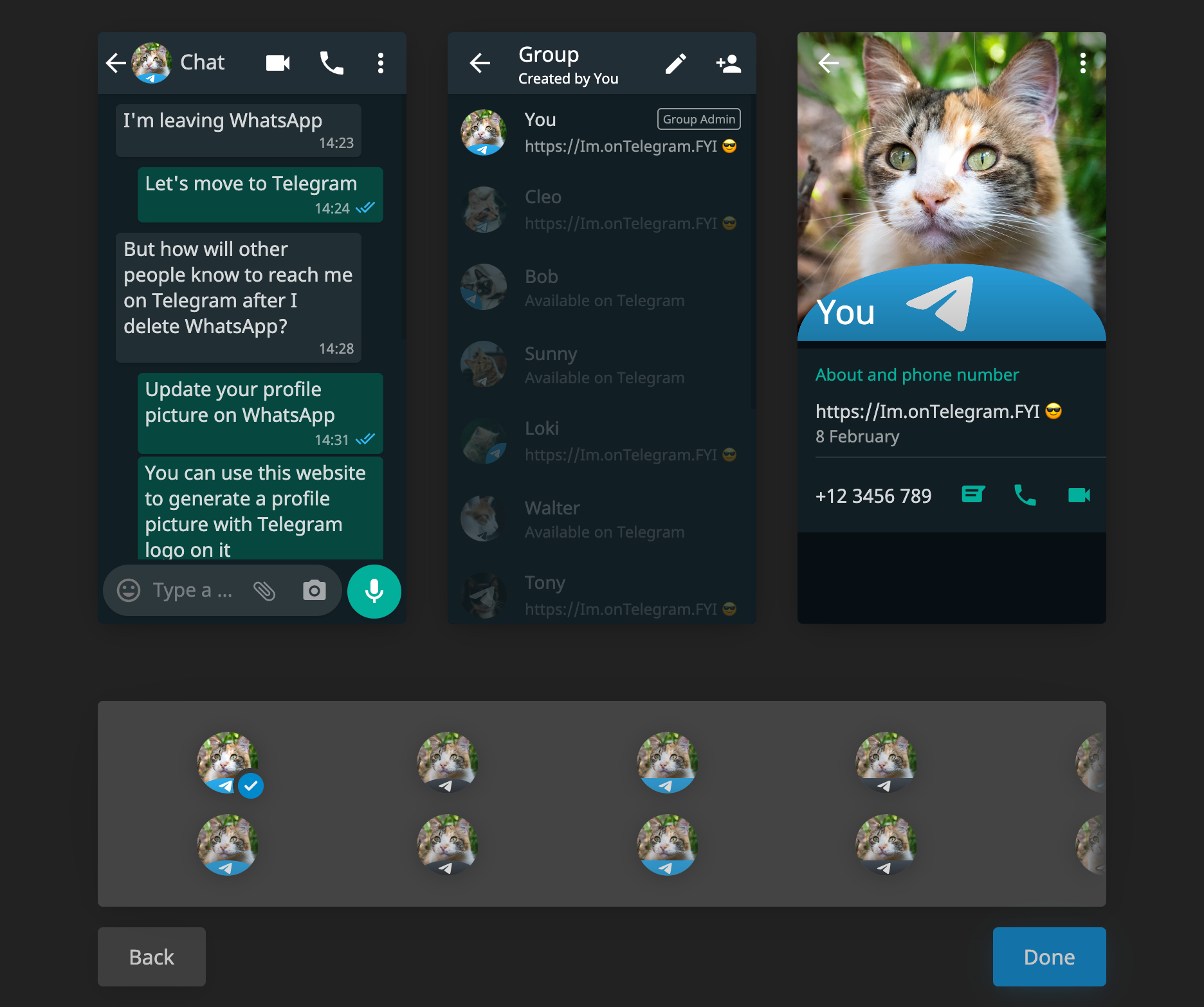 I'm on Telegram FYI gallery image