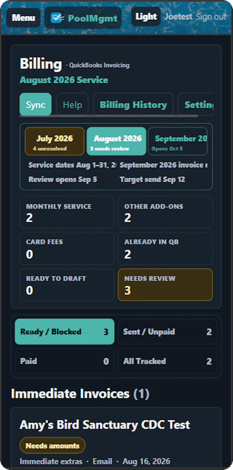 PoolMgmt screenshot 4