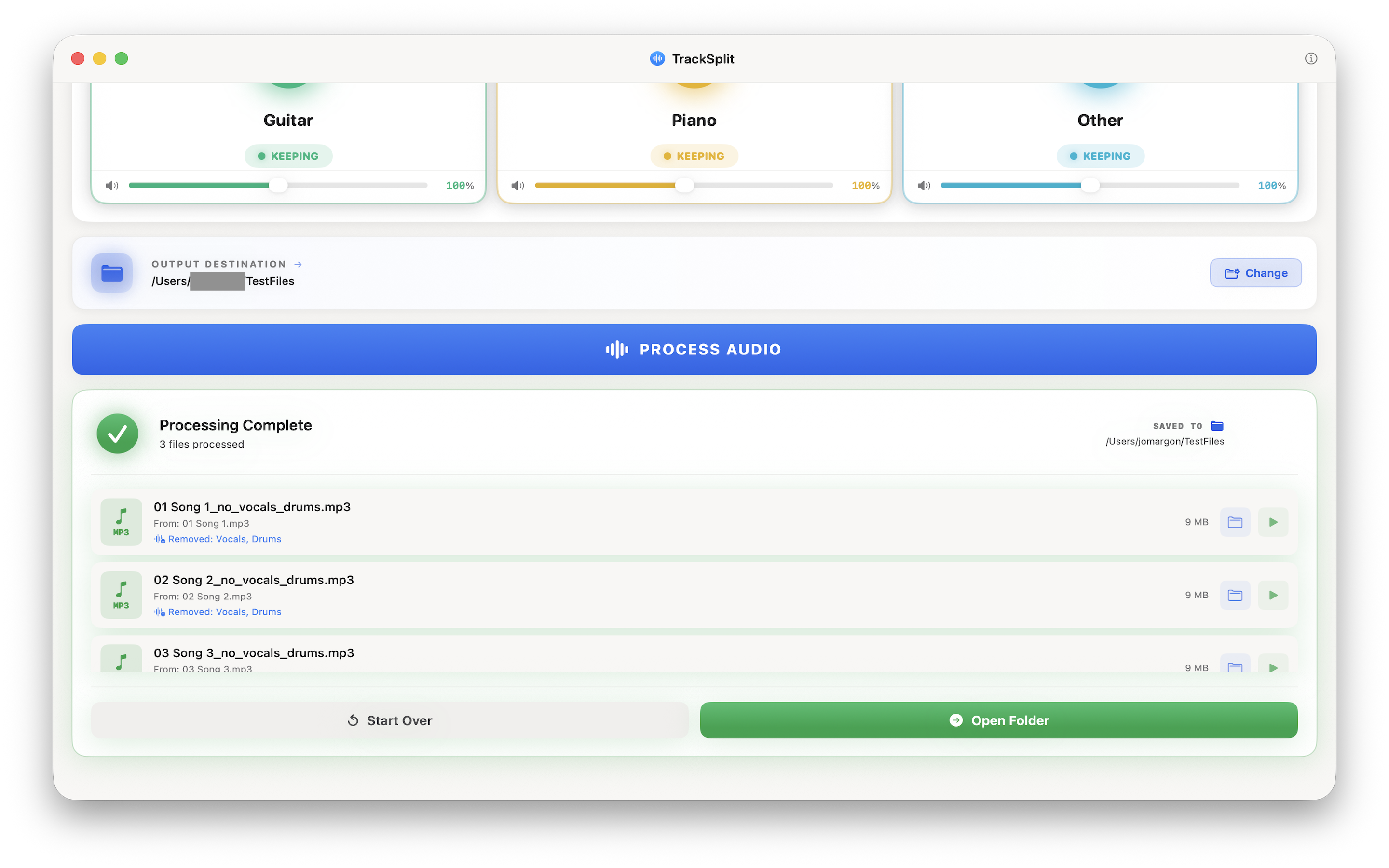 TrackSplit - Screenshot 4 showing product features and functionality