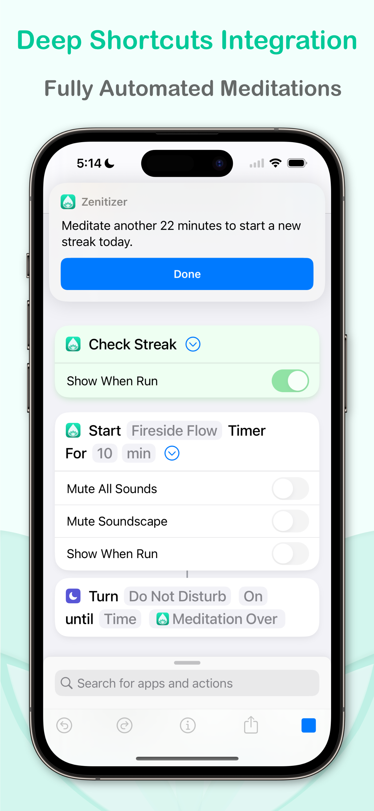 Mídia 9 de Zeninizer - Timer de meditação limpo e simples para iPhone e Apple Watch