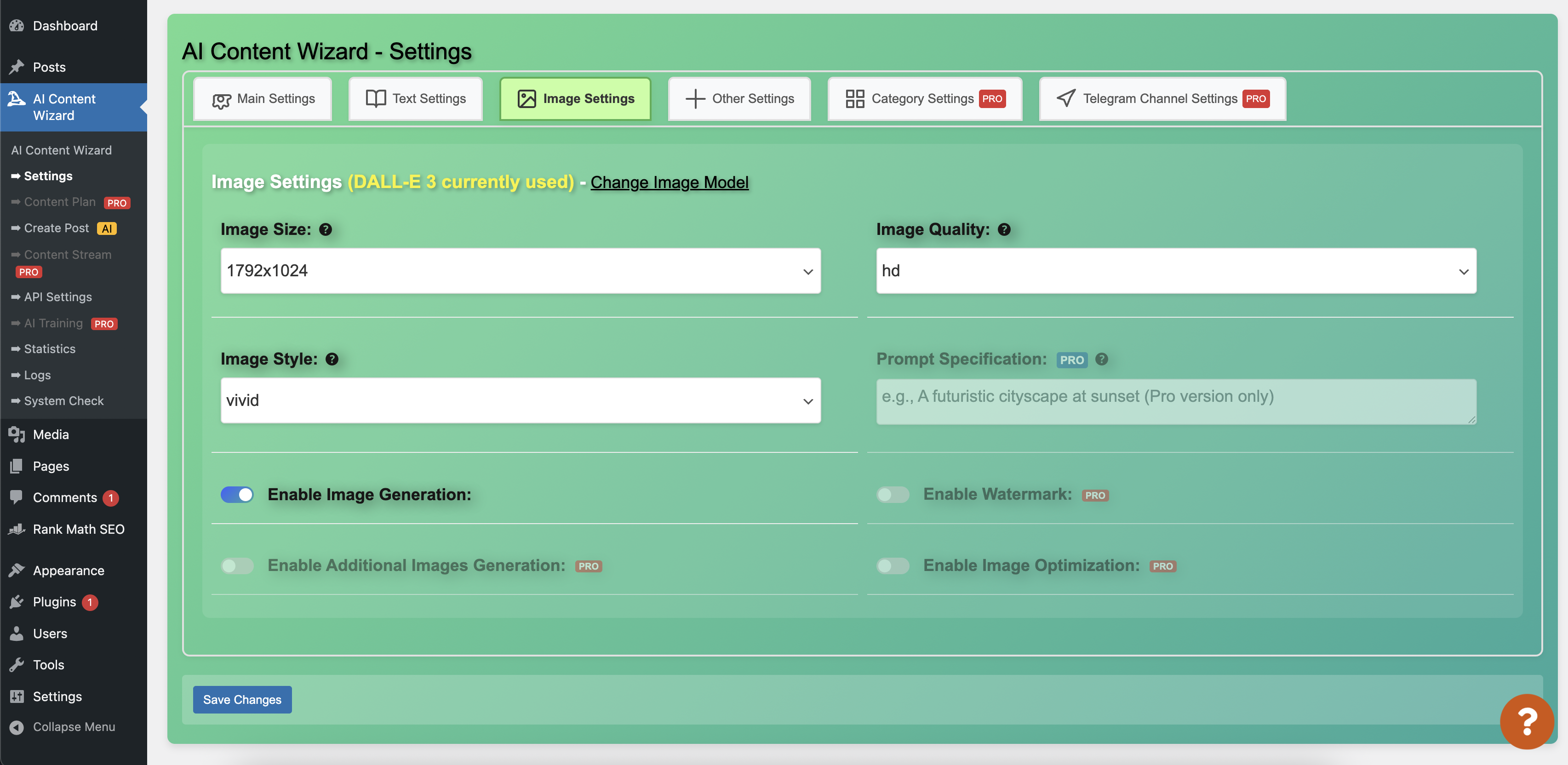 Media Wizard Kandungan AI untuk WordPress 5.0 - Buka kunci kuasa AI untuk Strategi Kandungan & SEO Lancar 4