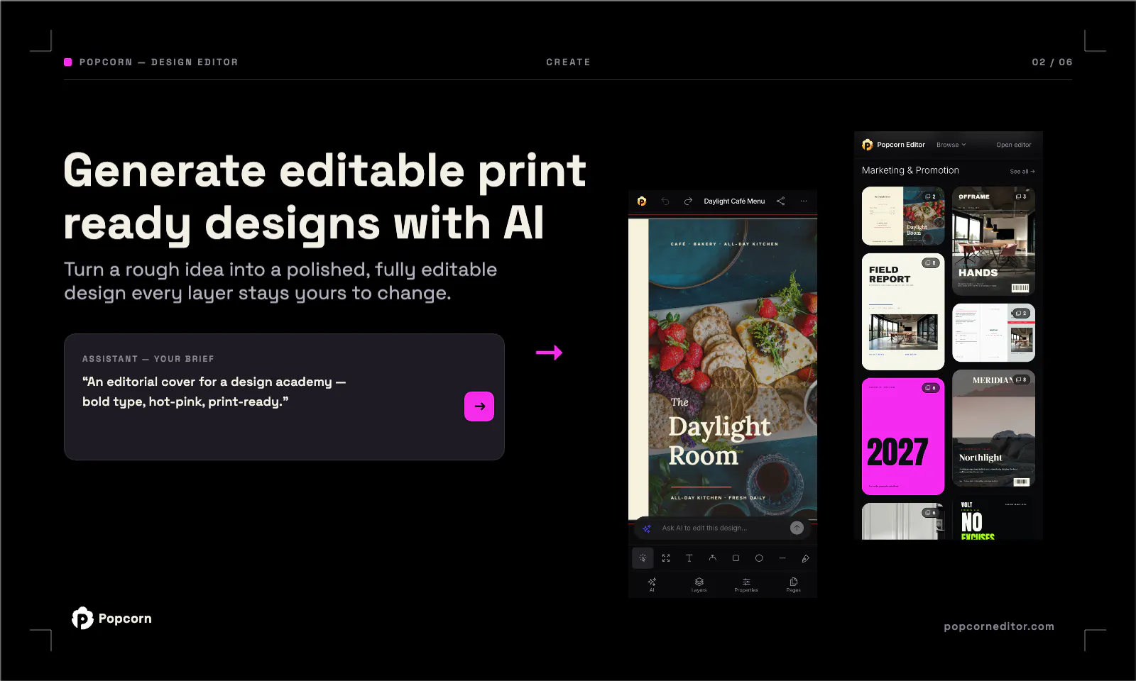 Popcorn Design Editor screenshot 2