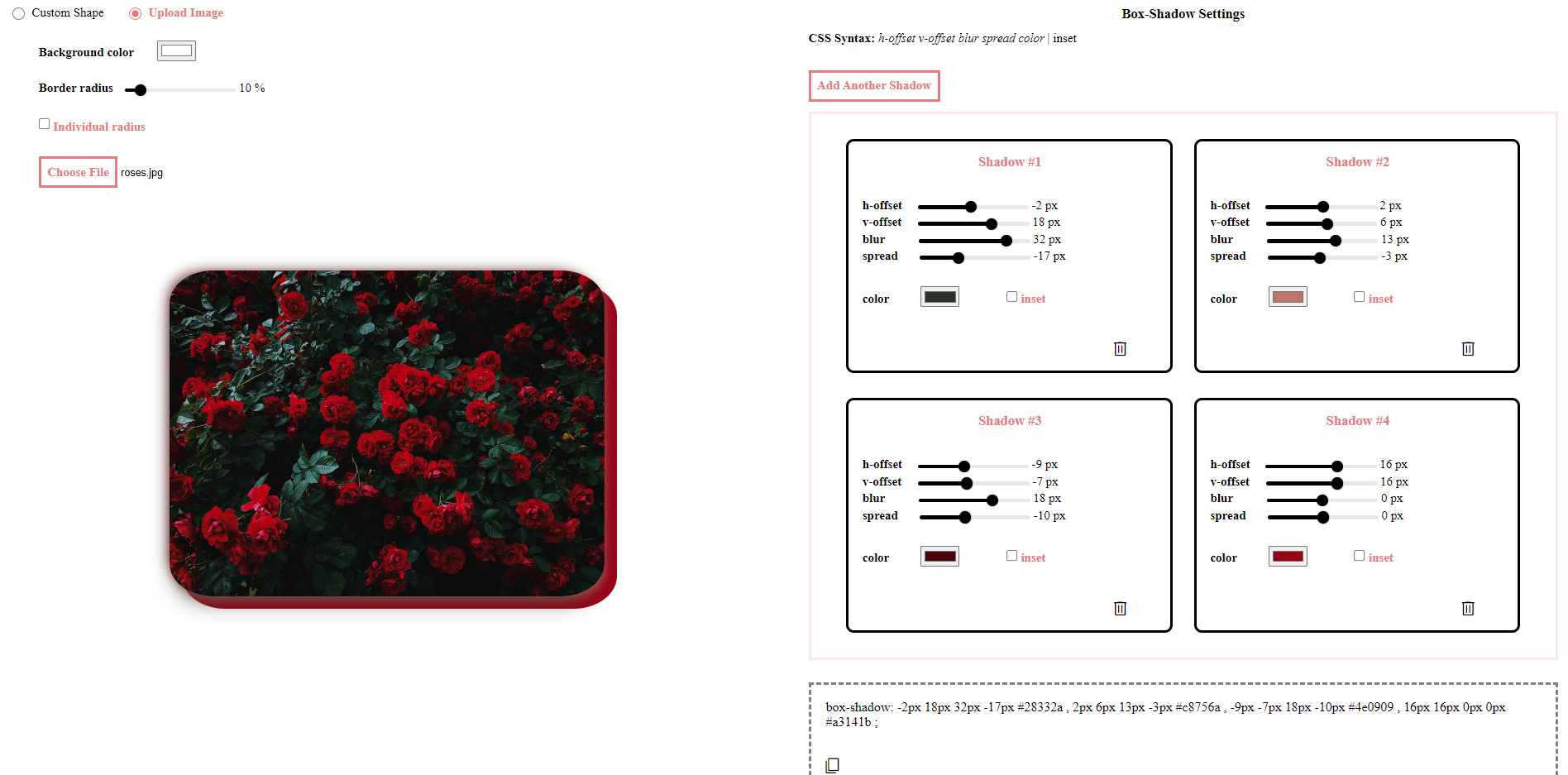 Advanced Box Shadow CSS Generator gallery image