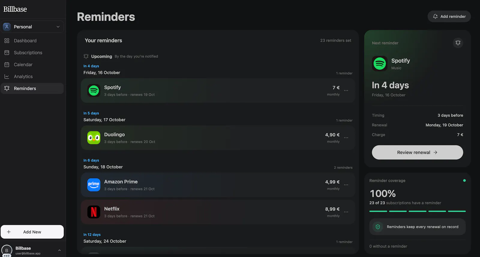 Billbase screenshot 7