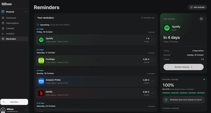 Billbase screenshot 7
