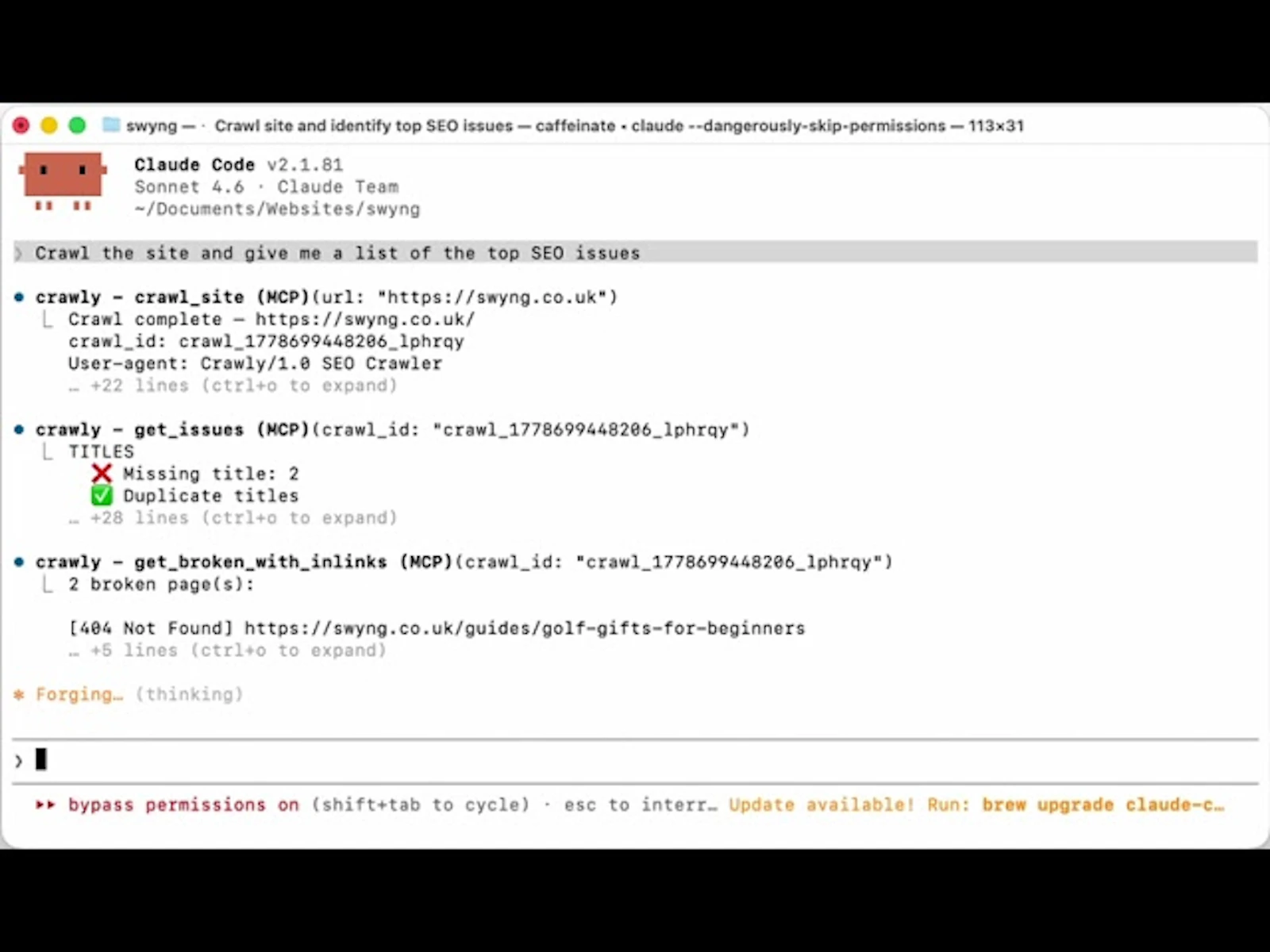 Crawly screenshot 1 (video preview)