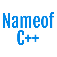 Nameof operator for modern C++