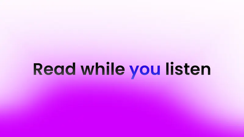 HushBook: Read while you listen screenshot 1 (video preview)