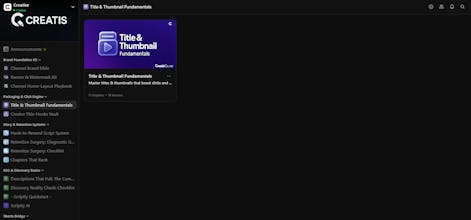 Creatis Youtube Brand-Toolkit gallery image