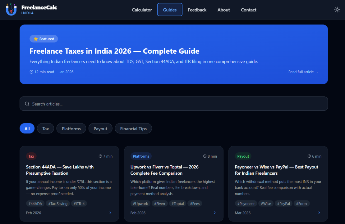 FreelanceCalc India gallery image