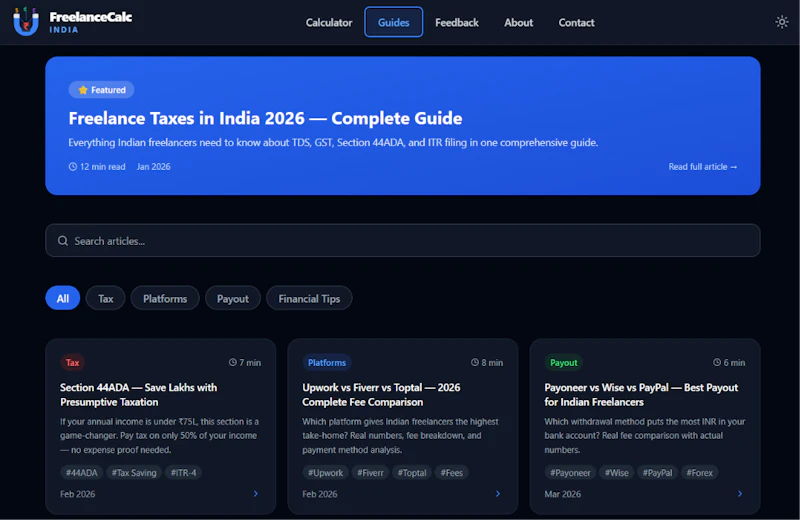 FreelanceCalc India screenshot 7