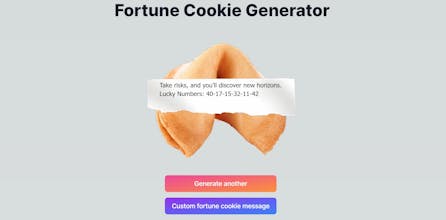 Fortune Cookie Generator gallery image