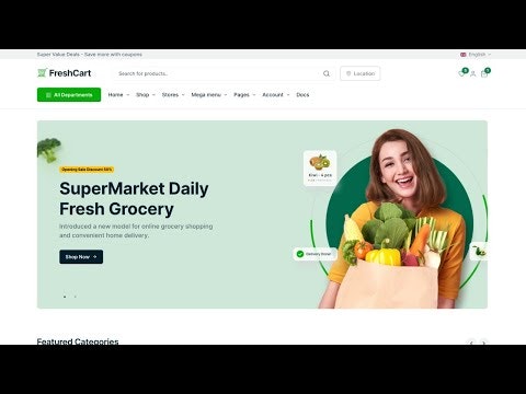 eCommerce Bootstrap template - Freshcart gallery image