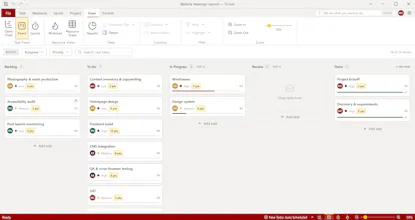 SCrum - Inspired by Microsoft Project gallery image